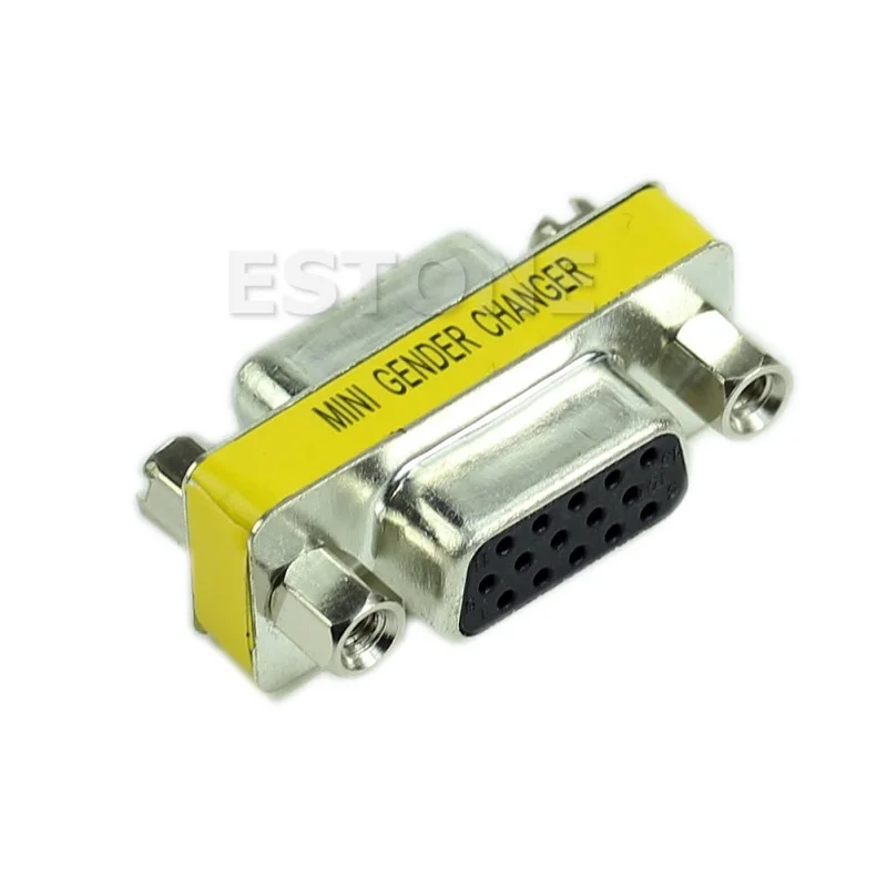 VGA SVGA 15 Pin Female to Female Mini Gender Changer Adapter Extender Connector - L057 New hot
VGA SVGA 15 Pin Female to Female Mini Gender Changer Adapter Extender Connector - L057 New hot