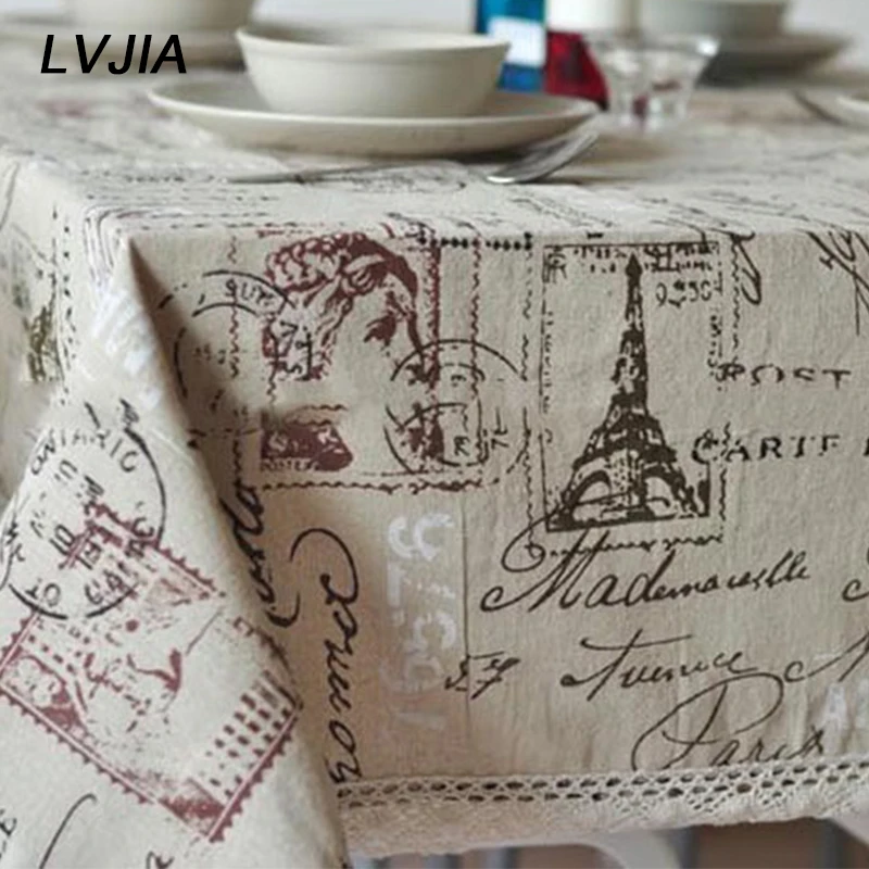 Iron Tower Printed Table Cloth Cotton Linen Decorative Lace Table cover towel European Dining Tablecloth For Kitchen Home Decor
Iron Tower Printed Table Cloth Cotton Linen Decorative Lace Table cover towel European Dining Tablecloth For Kitchen Home Decor
