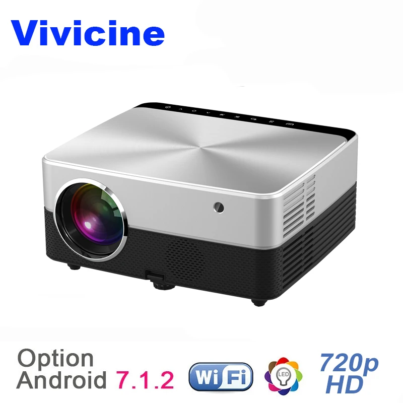 Vivicine New V5 1280X720 HD LED Projector,Optional Android 7.1.2 HDMI USB VGA PC WIFI Home Theater Proyectors Beamer
Vivicine New V5 1280X720 HD LED Projector,Optional Android 7.1.2 HDMI USB VGA PC WIFI Home Theater Proyectors Beamer