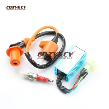 AC High quality CDI & IGNITION COIL & SPARK PLUG for ETON VIPER 50 70 90 ETON RXL50 RXL70 RXL90 50 70 90cc GY6 50
AC High quality CDI & IGNITION COIL & SPARK PLUG for ETON VIPER 50 70 90 ETON RXL50 RXL70 RXL90 50 70 90cc GY6 50