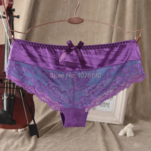 Sexy ladies brief double gauze pants low waist lace openwork embroidery large size women's underwear
Sexy ladies brief double gauze pants low waist lace openwork embroidery large size women's underwear