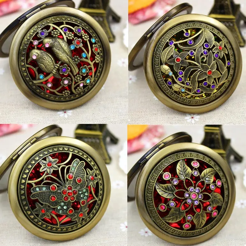 Folding Pocket Mirror Round Compact Double-sided Vintage Hollow Makeup Mirrors For Women Lady Cute Gift H7JP
Folding Pocket Mirror Round Compact Double-sided Vintage Hollow Makeup Mirrors For Women Lady Cute Gift H7JP