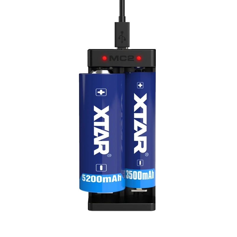 XTAR MC2 Mini USB Li-ion Battery Charger Universal 3.6V/3.7V for 18650 14500 16340 10440 26650 21700 20700 Batteries Charging
XTAR MC2 Mini USB Li-ion Battery Charger Universal 3.6V/3.7V for 18650 14500 16340 10440 26650 21700 20700 Batteries Charging