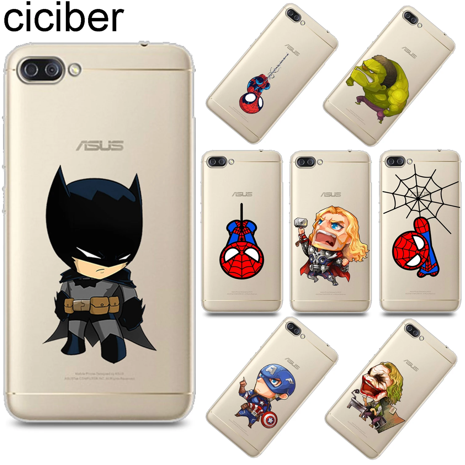 ciciber Marvel Batman For ASUS ZenFone 5 4 3 3S Max Plus Laser Deluxe Selfie Pro Z Q Lite Soft TPU Phone Case Fundas Coque Capa
ciciber Marvel Batman For ASUS ZenFone 5 4 3 3S Max Plus Laser Deluxe Selfie Pro Z Q Lite Soft TPU Phone Case Fundas Coque Capa