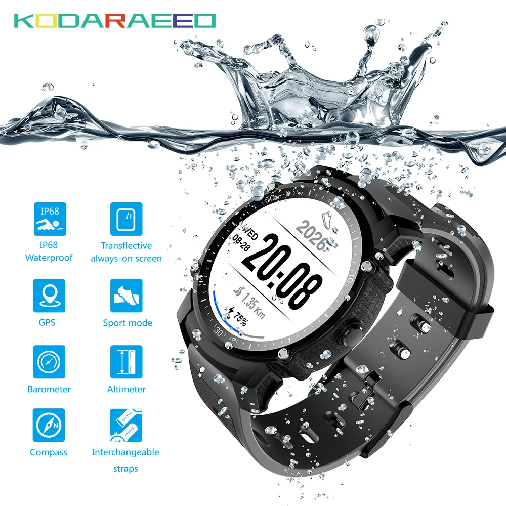 FS08 Smart Watch GPS Transflective TFT Screen 1.26inch Heart Rate tracker Pedometer Compas Multi-mode For Android iOS Smartwatch
FS08 Smart Watch GPS Transflective TFT Screen 1.26inch Heart Rate tracker Pedometer Compas Multi-mode For Android iOS Smartwatch