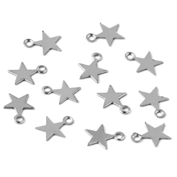 50pcs DIY pure stainless steel cutting 10*11.5MM/6*8MM five-pointed star small pendant
50pcs DIY pure stainless steel cutting 10*11.5MM/6*8MM five-pointed star small pendant