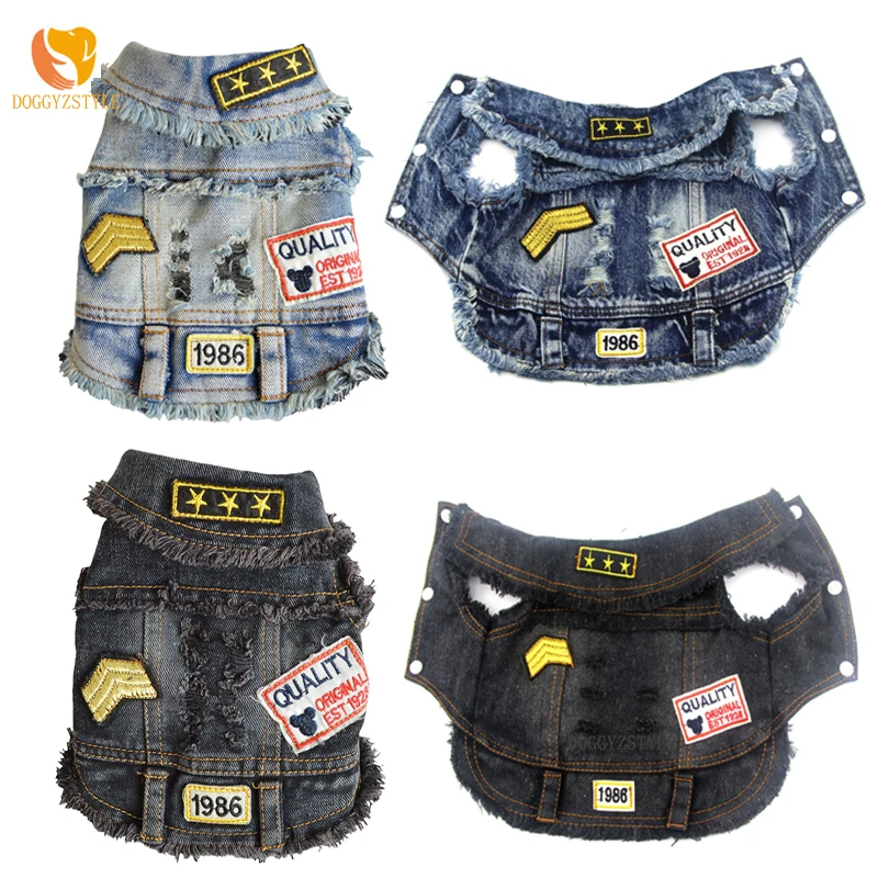 Denim Pet Dog Vests Pets Coat Cave Cowboy Puppy Dog Clothes for Dogs Jeans Jacket Casual Patch Tassel Jean Clothes for Small cat
Denim Pet Dog Vests Pets Coat Cave Cowboy Puppy Dog Clothes for Dogs Jeans Jacket Casual Patch Tassel Jean Clothes for Small cat