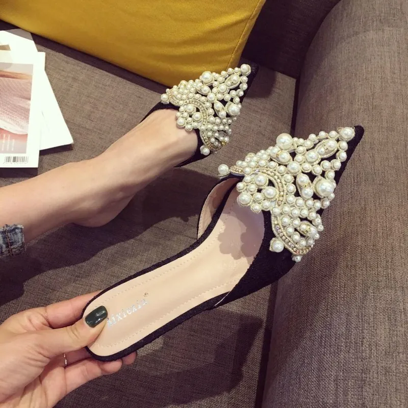 Dropshipping New Brand 2019 Summer Shoes Women Sweet Elegant Pearl Beaded High-heeled Shoes Thin Heels Women Pointed Toe Sandals
Dropshipping New Brand 2019 Summer Shoes Women Sweet Elegant Pearl Beaded High-heeled Shoes Thin Heels Women Pointed Toe Sandals