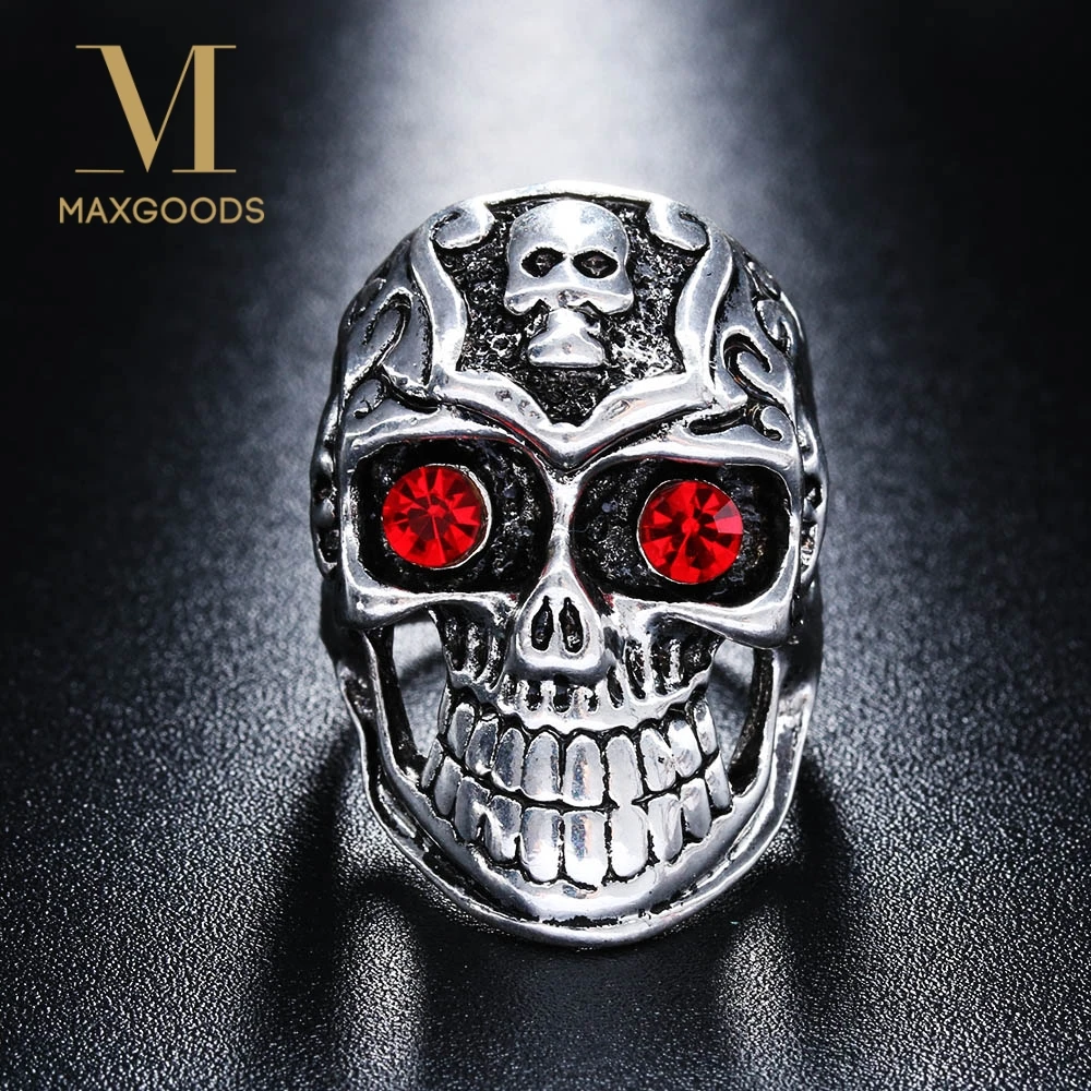 1 Pcs Fashion Gothic Skull Biker Men Ring Rock Punk Antique Silver Floral Totem Skull Ring
1 Pcs Fashion Gothic Skull Biker Men Ring Rock Punk Antique Silver Floral Totem Skull Ring