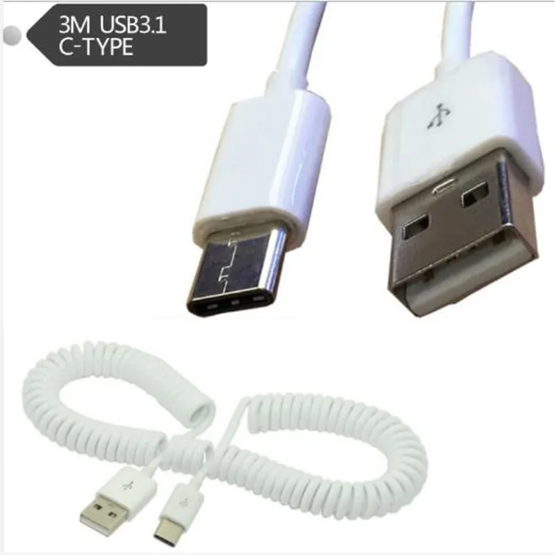 Android Huawei Samsung mobile phone usb 3.1 type-c data cable to USB 2.0 male spring wire retractable line 3 meters
Android Huawei Samsung mobile phone usb 3.1 type-c data cable to USB 2.0 male spring wire retractable line 3 meters