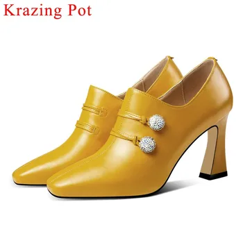 2019 European style classic square toe zipper glitter crystals decoration luxury cow leather high heels dress clubwear pumps L15
2019 European style classic square toe zipper glitter crystals decoration luxury cow leather high heels dress clubwear pumps L15