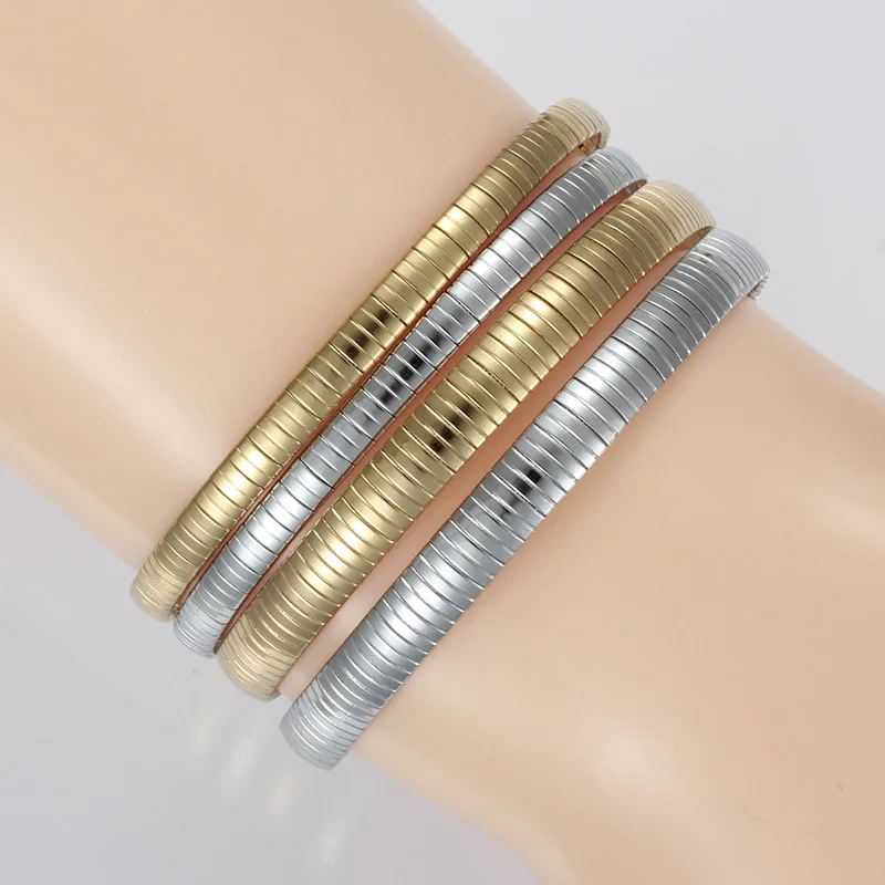 Silver/Gold Color Stainless Steel Charm Bangles Bracelets For Women Ladies Snake Chain Trendy Wholesale Fashion Jewelry 4/6 mm
Silver/Gold Color Stainless Steel Charm Bangles Bracelets For Women Ladies Snake Chain Trendy Wholesale Fashion Jewelry 4/6 mm