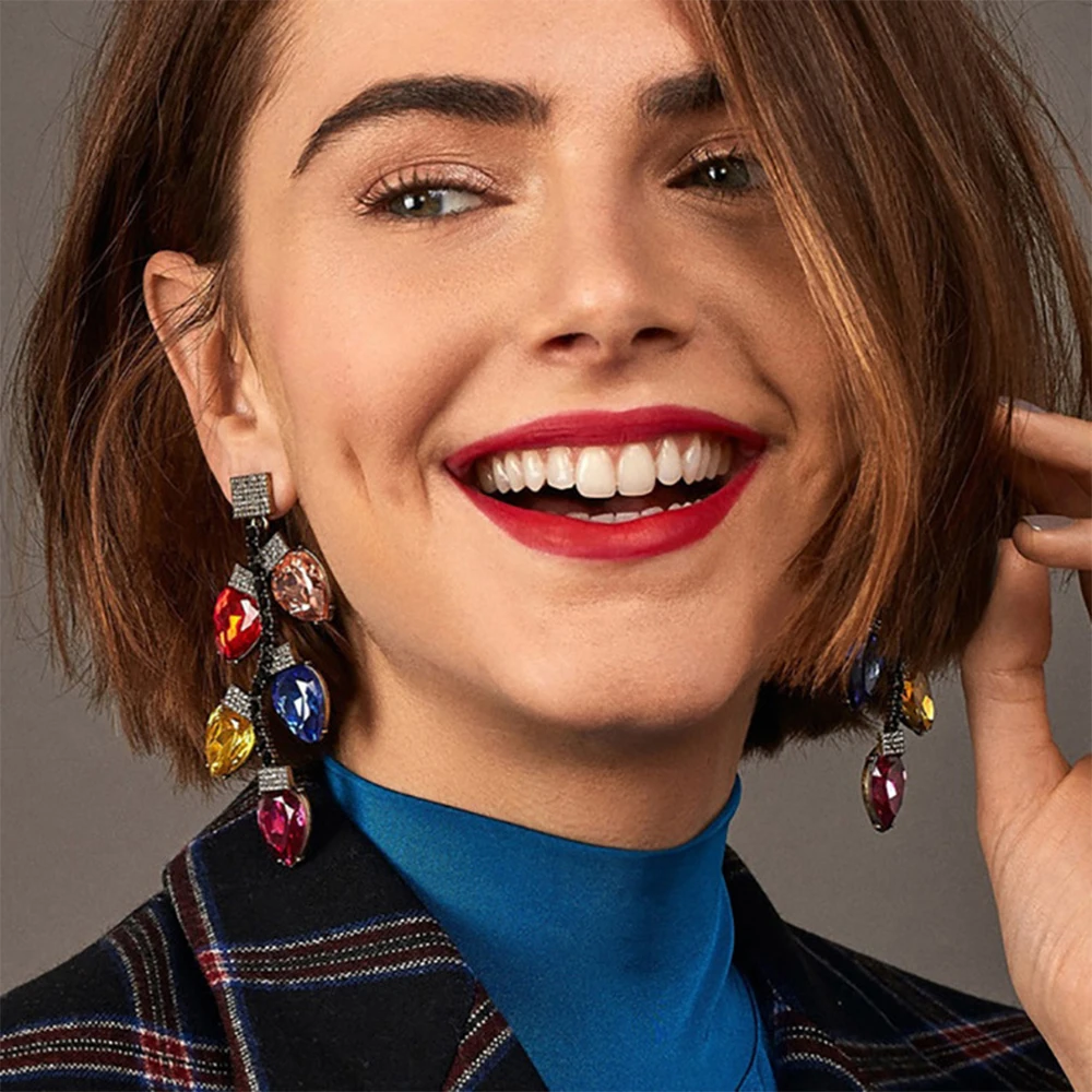 New Summer 2019 Leaves Crystal Long Earrings For Women Bohemia Statement Vintage Earring Brincos Jewelry
New Summer 2019 Leaves Crystal Long Earrings For Women Bohemia Statement Vintage Earring Brincos Jewelry