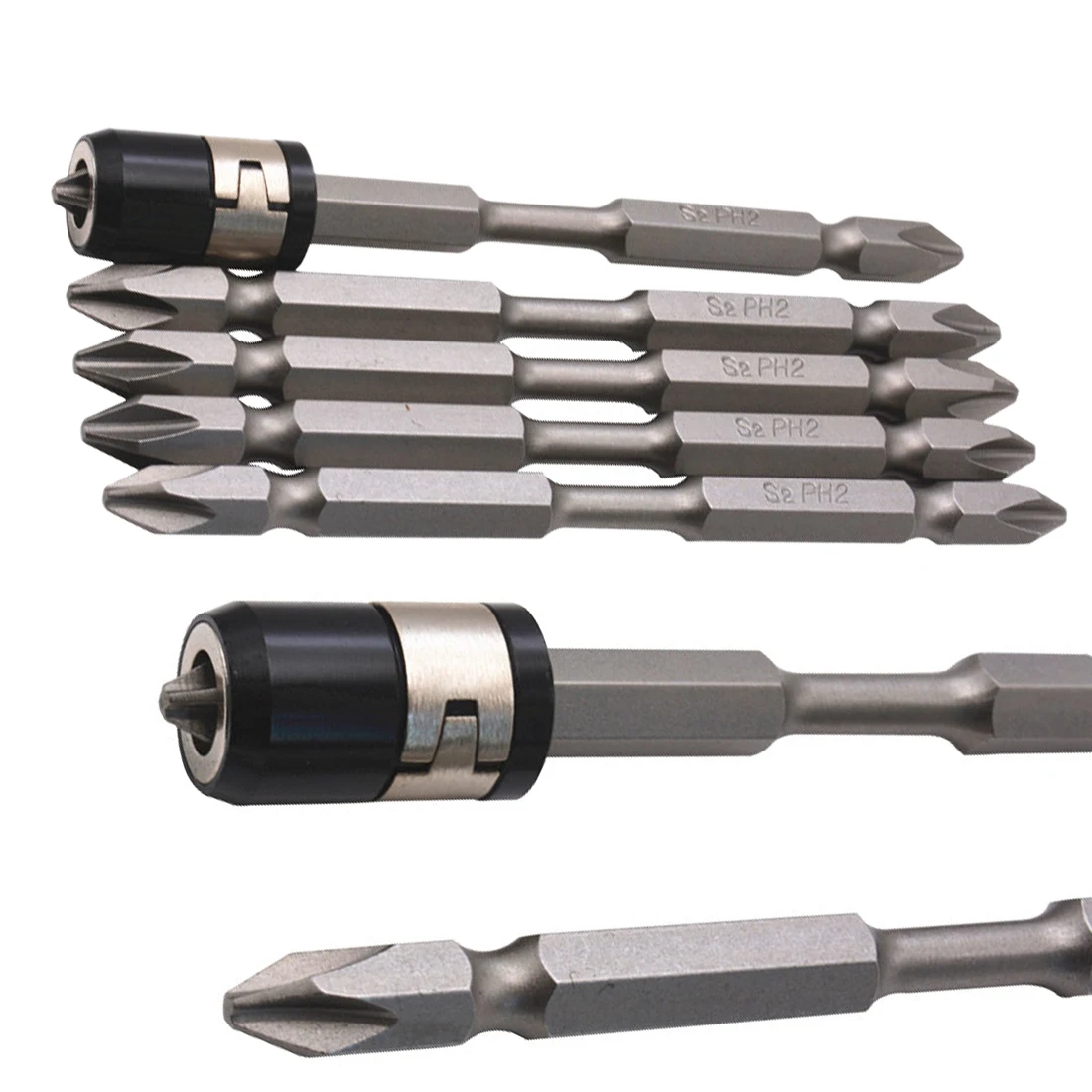 100MM S2 Phillips Strong Magnet Driver Steel With Magnetizer Ring Screwdriver Bits Set 6pcs/set Double Head Hex Shank
100MM S2 Phillips Strong Magnet Driver Steel With Magnetizer Ring Screwdriver Bits Set 6pcs/set Double Head Hex Shank