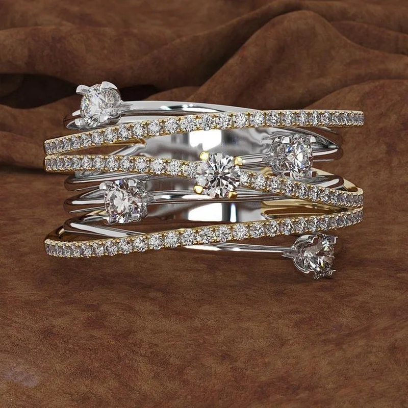 Gold Silver Rose Gold Rings with Bling Zircon Stone Wedding Engagement Ring for Women Fashion Jewelry 2019 New
Gold Silver Rose Gold Rings with Bling Zircon Stone Wedding Engagement Ring for Women Fashion Jewelry 2019 New