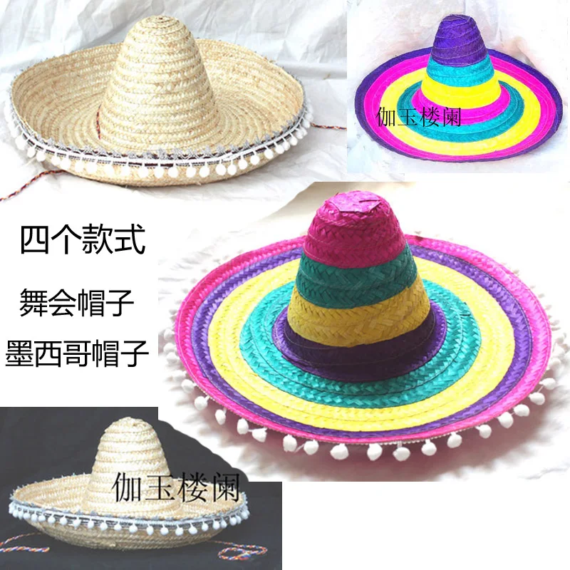 Adults Halloween Party Hat Cosplay Costume Hawaii Mexico Big Large Brim Straw Cap with Pompoms Balls Funny Color Hat B-2914
Adults Halloween Party Hat Cosplay Costume Hawaii Mexico Big Large Brim Straw Cap with Pompoms Balls Funny Color Hat B-2914