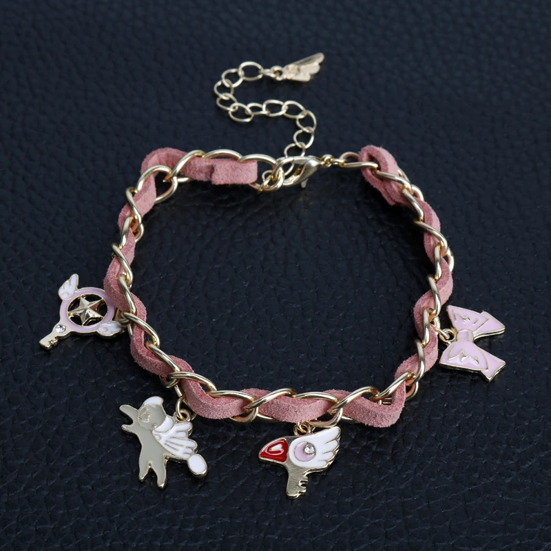 Anime Jewelry Card Captor Sakura Bracelet Sweet angel wing Wand Bangles Bracelets for Women Wristband a Bracelet
Anime Jewelry Card Captor Sakura Bracelet Sweet angel wing Wand Bangles Bracelets for Women Wristband a Bracelet
