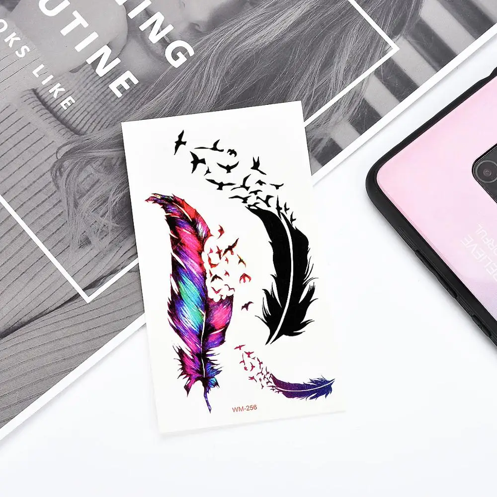 NEW 1PC Waterproof Temporary Tattoo Sticker Feather Body Pattern Decals Fake tatoo Art Taty Tattoo Sticker
NEW 1PC Waterproof Temporary Tattoo Sticker Feather Body Pattern Decals Fake tatoo Art Taty Tattoo Sticker