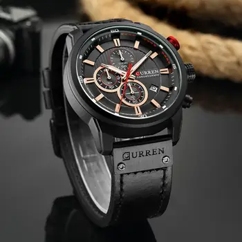 Mens PU Leather Band Strap Wristwatch Sports Military Quartz Watch Men
Mens PU Leather Band Strap Wristwatch Sports Military Quartz Watch Men