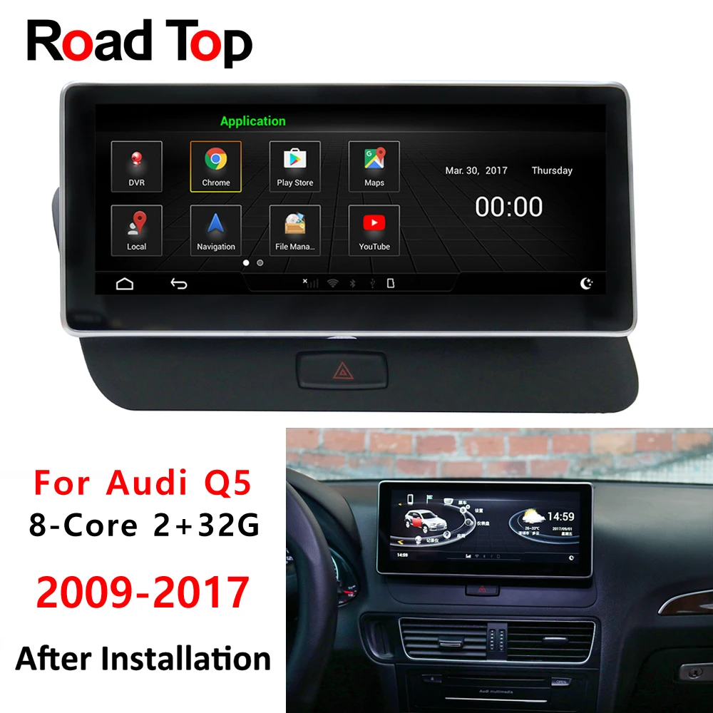 4G RAM 64G ROM Android 8 touch screen for right hand drive Audi Q5 2009-2017 10.25" car monitor GPS Navi radio multimedia player
4G RAM 64G ROM Android 8 touch screen for right hand drive Audi Q5 2009-2017 10.25" car monitor GPS Navi radio multimedia player