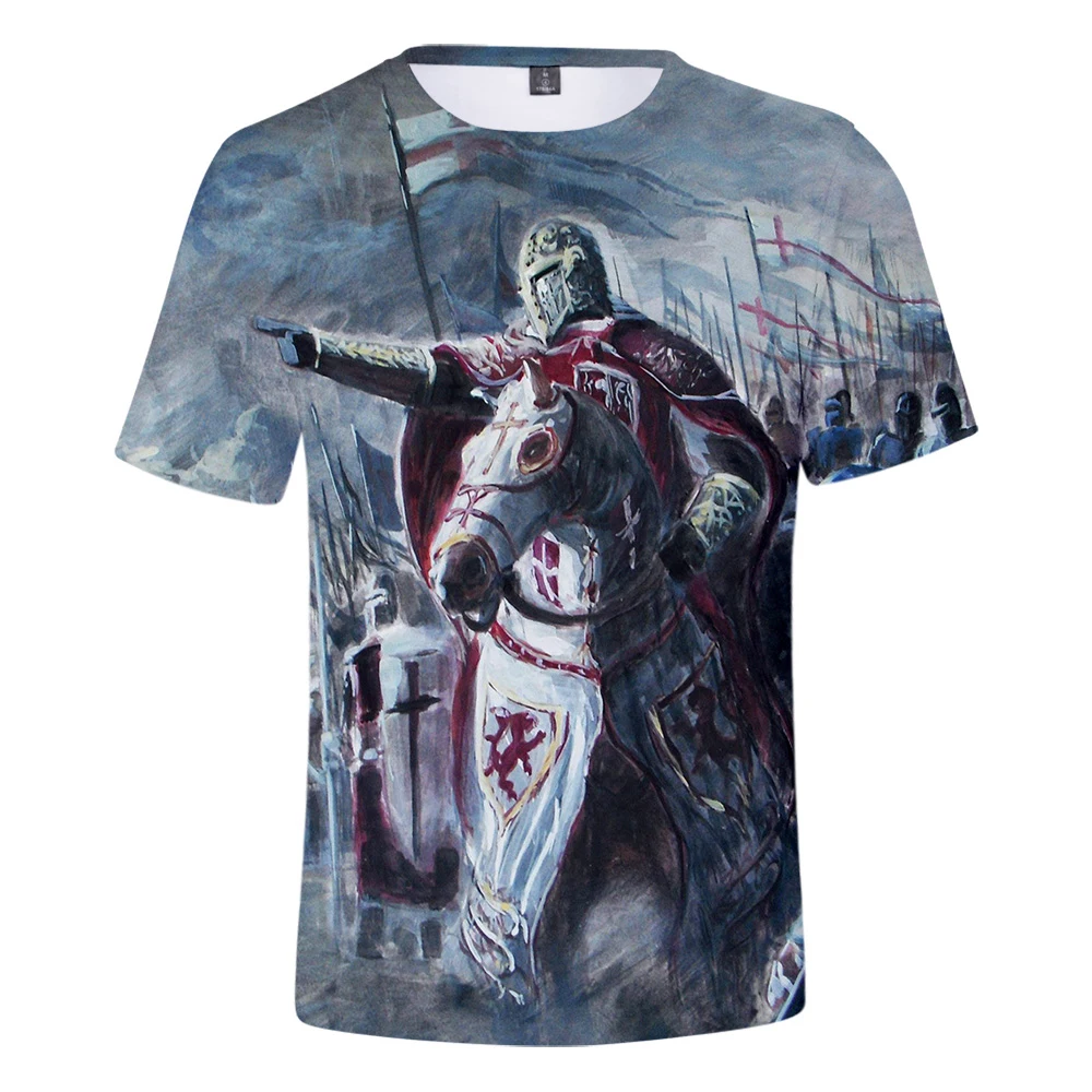 2019 New tshirt summer fashion popular knights templar 3D t-shirt men women short-sleeved print O-neck men's casual 3D t-shirt
2019 New tshirt summer fashion popular knights templar 3D t-shirt men women short-sleeved print O-neck men's casual 3D t-shirt