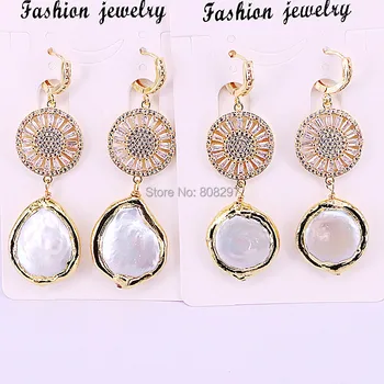 3Pairs Fashion Cubic Zirconia & Freshwater Pearls Earrings for Women Gold Metal Dangle Earrings Woman Jewelry Gift
3Pairs Fashion Cubic Zirconia & Freshwater Pearls Earrings for Women Gold Metal Dangle Earrings Woman Jewelry Gift