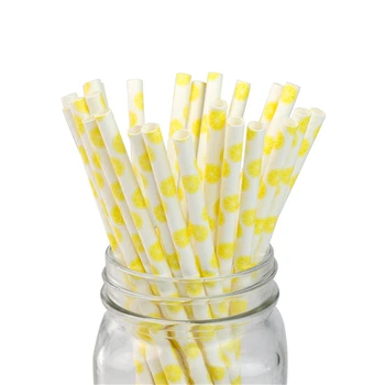 Summer Holiday 100pcs Paper Party Straws Bar Accessories Lemon Yellow Stripe
Summer Holiday 100pcs Paper Party Straws Bar Accessories Lemon Yellow Stripe
