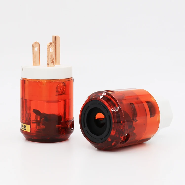 Pair P-046E Pure Red-Copper US Power plug + C-046E IEC Connector Series for power cable White End P-046 PLUG
Pair P-046E Pure Red-Copper US Power plug + C-046E IEC Connector Series for power cable White End P-046 PLUG