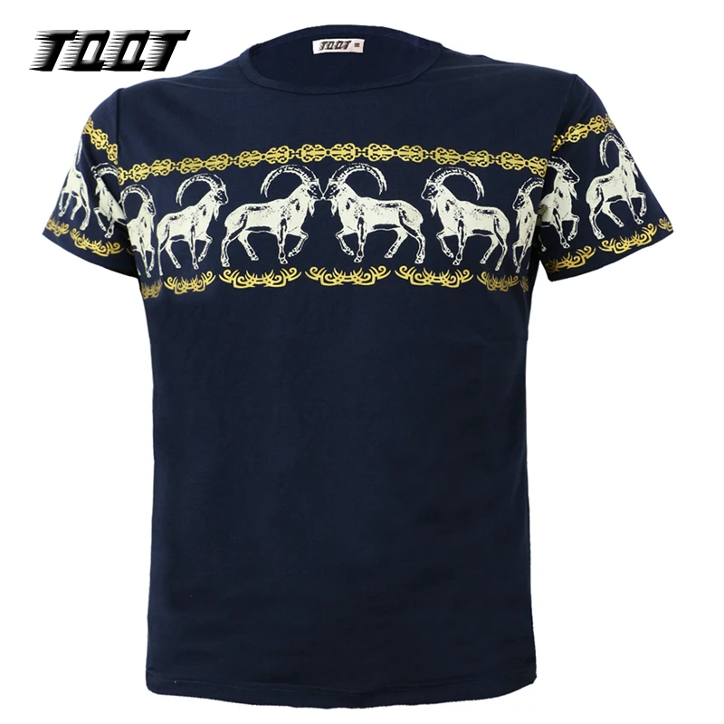 TQQT Casual Top Homme Sleeves Tshirt Cotton T-Shirts Short Camisa Tees O-Neck Man'S T-Shirt Print Aminal Mens Jerseys 5J0555 | Мужская