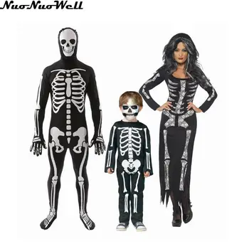 Family Skeleton Zombie Suit Halloween Costume High Quality Couple's Carnival Holidays Boy's Scary Bloody Horror Cosplay Costume
Family Skeleton Zombie Suit Halloween Costume High Quality Couple's Carnival Holidays Boy's Scary Bloody Horror Cosplay Costume