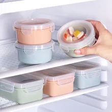 Household Round Mini- Plastic Refrigerator Fresh lunch bento storage Box Kitchen Food Seal Small Lunch-box container organizer
Household Round Mini- Plastic Refrigerator Fresh lunch bento storage Box Kitchen Food Seal Small Lunch-box container organizer