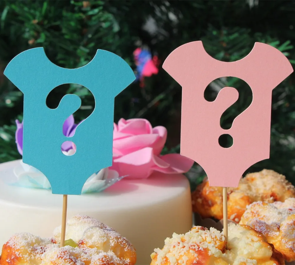 16 Gender Reveal party Cupcake Toppers Baby Blue Pink top Decorations Ask a question she or he baby shower it's a girl or boy
16 Gender Reveal party Cupcake Toppers Baby Blue Pink top Decorations Ask a question she or he baby shower it's a girl or boy
