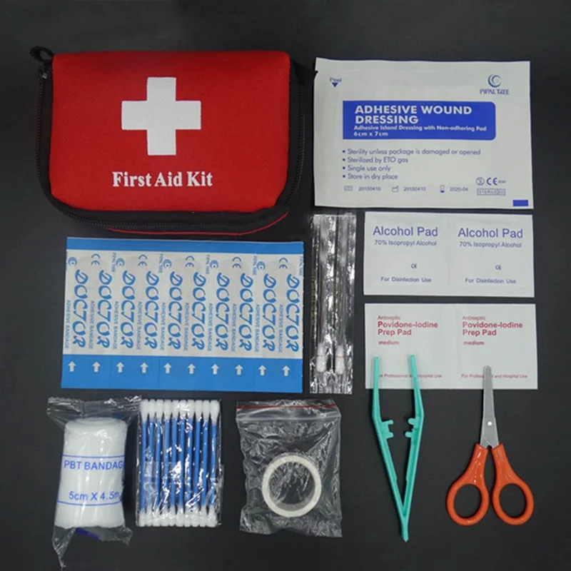 Hot Sale Emergency survival bag Family Mini First Aid Kit Sport Travel kits Home Medical Bag Outdoor Car First Aid Bag 11pcs/set
Hot Sale Emergency survival bag Family Mini First Aid Kit Sport Travel kits Home Medical Bag Outdoor Car First Aid Bag 11pcs/set