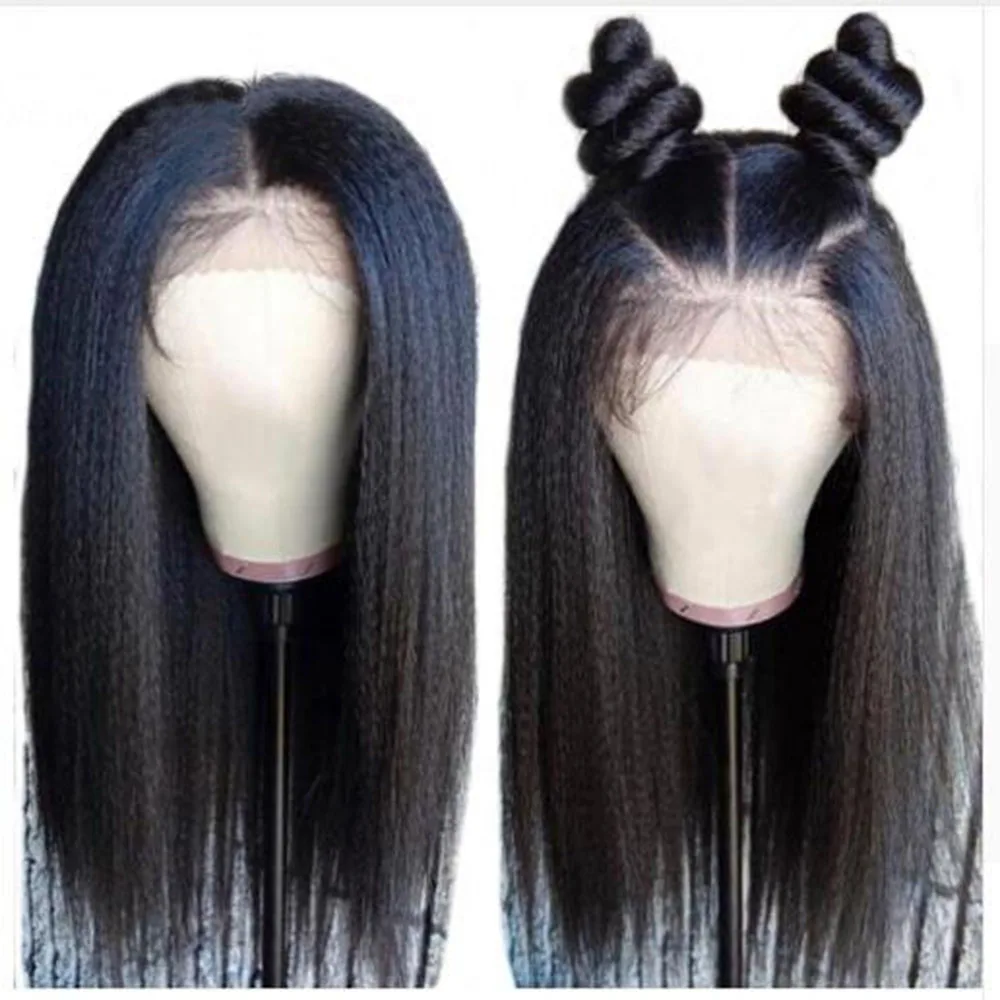 SimBeauty Peruvian Remy Kinky Straight Human Hair 13x6 Lace Front Wigs With Pre Plucked Baby Hair Natural Color For black Women
SimBeauty Peruvian Remy Kinky Straight Human Hair 13x6 Lace Front Wigs With Pre Plucked Baby Hair Natural Color For black Women