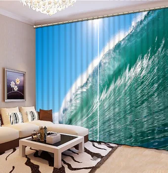 Home Bedroom Decoration 3D Curtain Photo Customize Size Sunlight Blue Wave Bed Room Living Room Office Hotel Cortinas
Home Bedroom Decoration 3D Curtain Photo Customize Size Sunlight Blue Wave Bed Room Living Room Office Hotel Cortinas