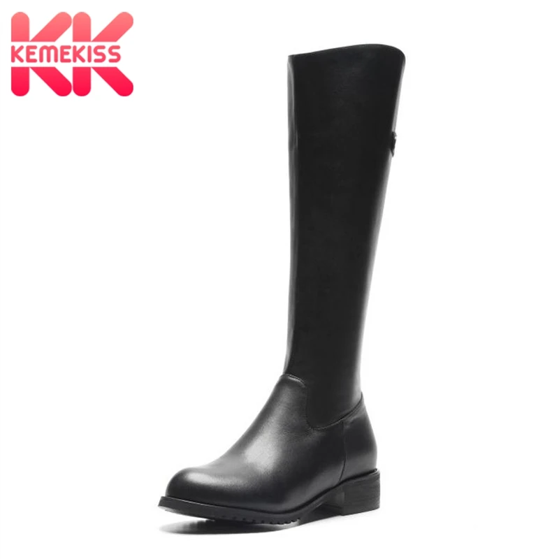 KemeKiss New Women Long Boots Genuine Leather Ladies Shoes Zipper Round Toe Knee Boots Fur Warm Winter Woman Shoes Size 34-40
KemeKiss New Women Long Boots Genuine Leather Ladies Shoes Zipper Round Toe Knee Boots Fur Warm Winter Woman Shoes Size 34-40