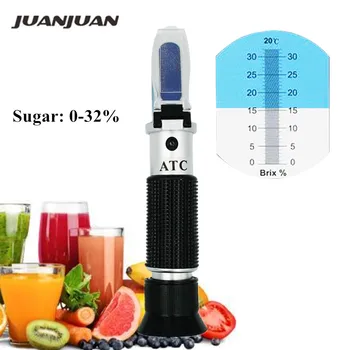 50pcs/lot Hand held brix Refractometer ATC tester meter sweetness sugar for Honey fruit Vegetables 0-32% 30%off
50pcs/lot Hand held brix Refractometer ATC tester meter sweetness sugar for Honey fruit Vegetables 0-32% 30%off