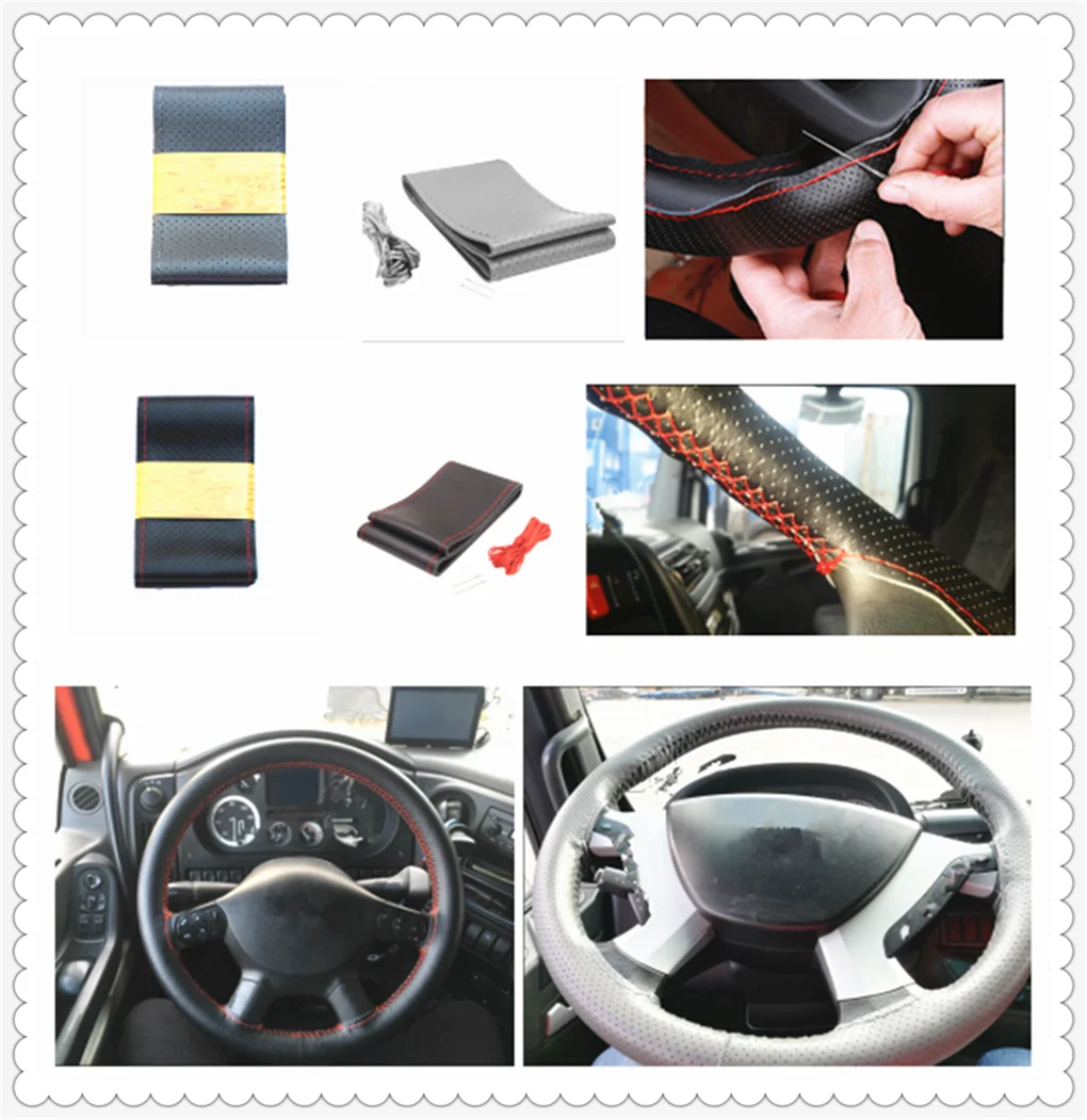 Car steering wheel cover leather truck bus bus card 42/45/47/50 CM for Volvo FH16 FH FMX FM FE
Car steering wheel cover leather truck bus bus card 42/45/47/50 CM for Volvo FH16 FH FMX FM FE