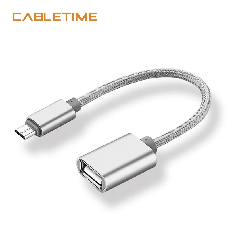 Кабель Micro USB OTG кабель 2 0 адаптер конвертера otg портативный для мобильного