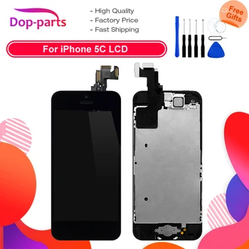50Pcs Wholesale Full Set LCD For iPhone 5C LCD Display home button + front camera Touch Screen Digitizer Assembly Replacement
50Pcs Wholesale Full Set LCD For iPhone 5C LCD Display home button + front camera Touch Screen Digitizer Assembly Replacement