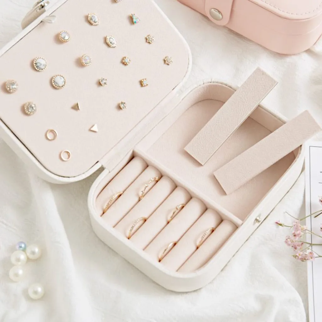 ISHOWTIENDA Earring Ring Jewelry Display Storage Box Jewelry Storage Box Holder Case Organizer Flannel Tray Gift
ISHOWTIENDA Earring Ring Jewelry Display Storage Box Jewelry Storage Box Holder Case Organizer Flannel Tray Gift