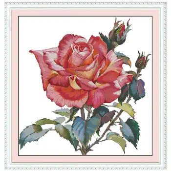 Rose Flower DIY Handmade Needlework Counted 14CT Printed Cross Stitch Embroidery Kit Set Home Decoration Arts
Rose Flower DIY Handmade Needlework Counted 14CT Printed Cross Stitch Embroidery Kit Set Home Decoration Arts