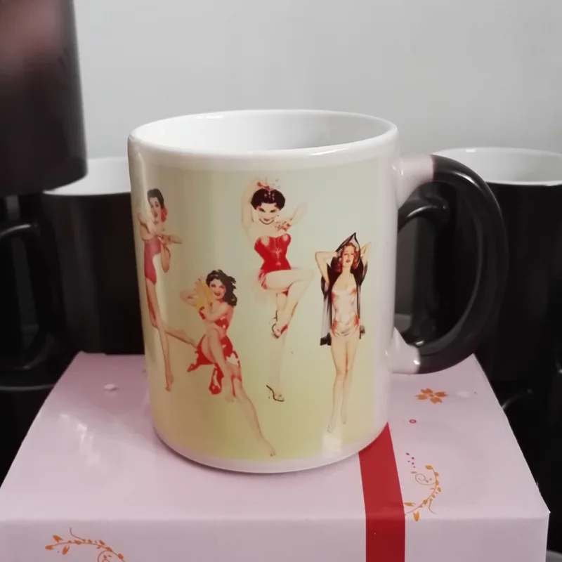 Color Changing Magic black heat sensitive Coffee Mug Tea Cup Print with Beautiful girls painting of Vargas Alberto
Color Changing Magic black heat sensitive Coffee Mug Tea Cup Print with Beautiful girls painting of Vargas Alberto