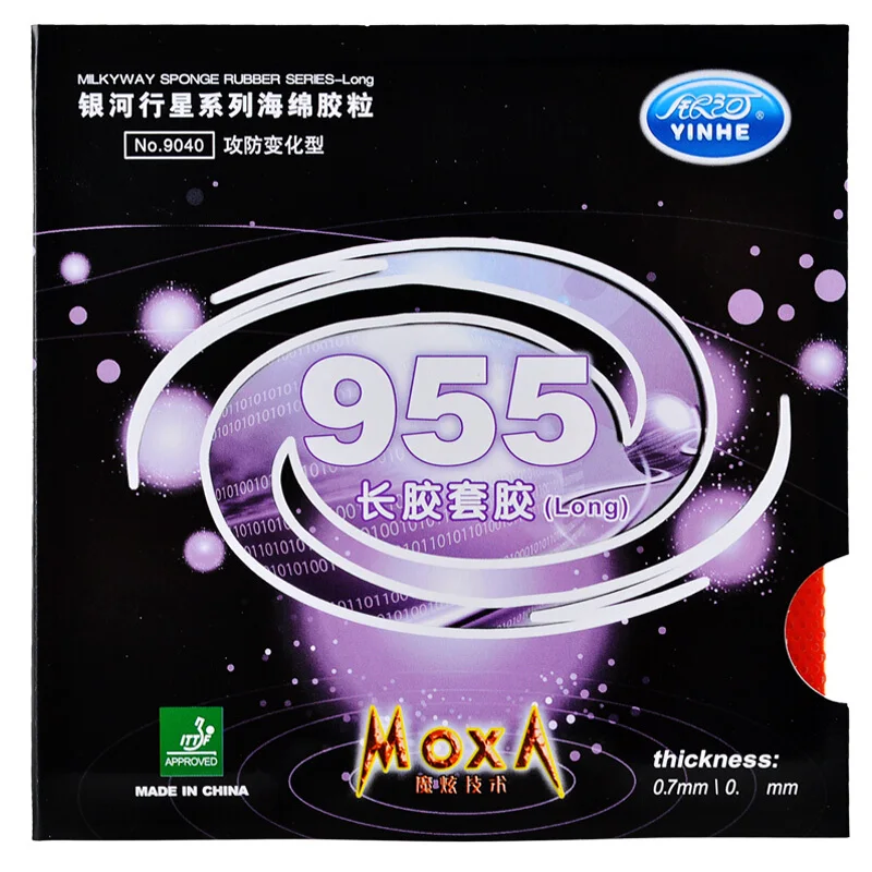 YINHE Galaxy 955 (Pips-long, Defensive/Control) Table Tennis Rubber Ping Pong Topsheet with / without Sponge OX Tenis De Mesa
YINHE Galaxy 955 (Pips-long, Defensive/Control) Table Tennis Rubber Ping Pong Topsheet with / without Sponge OX Tenis De Mesa