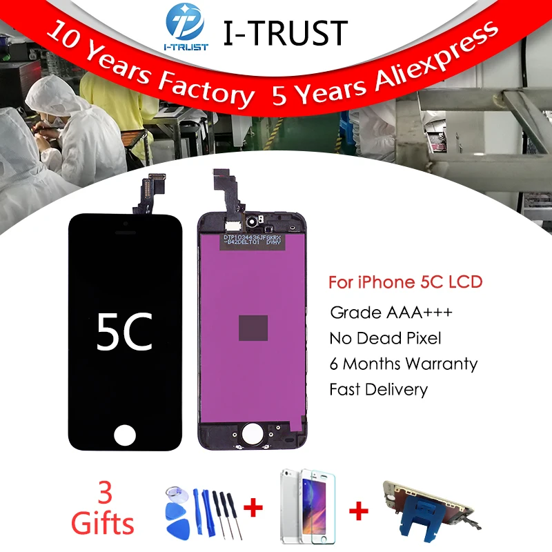 Grade A+++ No dead pixel black Glass Touch Screen Digitizer & LCD Assembly Replacement For iPhone 5C & Tools & Freeshipping
Grade A+++ No dead pixel black Glass Touch Screen Digitizer & LCD Assembly Replacement For iPhone 5C & Tools & Freeshipping