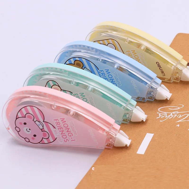 1 Pc 5mmx8meters Correction Tape Corretivo Escolar Fita Cartoon Concealer School Tape 4 Colors Deli 7207
1 Pc 5mmx8meters Correction Tape Corretivo Escolar Fita Cartoon Concealer School Tape 4 Colors Deli 7207