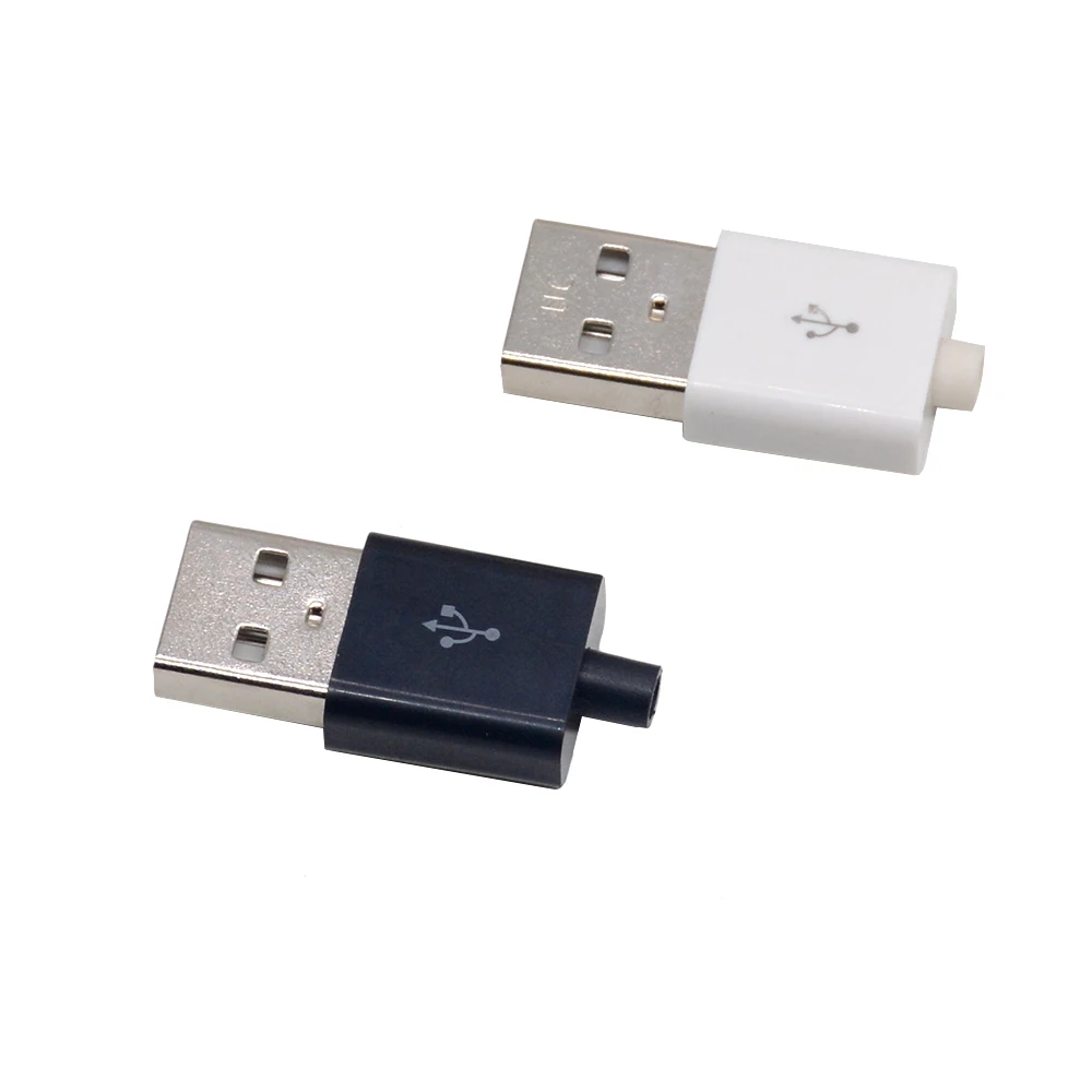 10pcs/lots DIY USB 2.0 Male Plug Connectors Kit Black White 5P Data Line Accessories Interface
10pcs/lots DIY USB 2.0 Male Plug Connectors Kit Black White 5P Data Line Accessories Interface