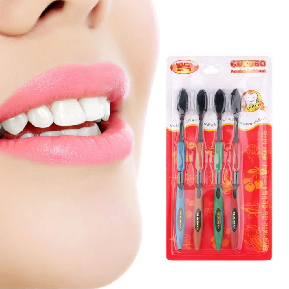 4pcs Ultra Soft Toothbrush Bamboo Charcoal Toothbrush Compact Head And Slim Design Oral Care for Sensitive Gums
4pcs Ultra Soft Toothbrush Bamboo Charcoal Toothbrush Compact Head And Slim Design Oral Care for Sensitive Gums