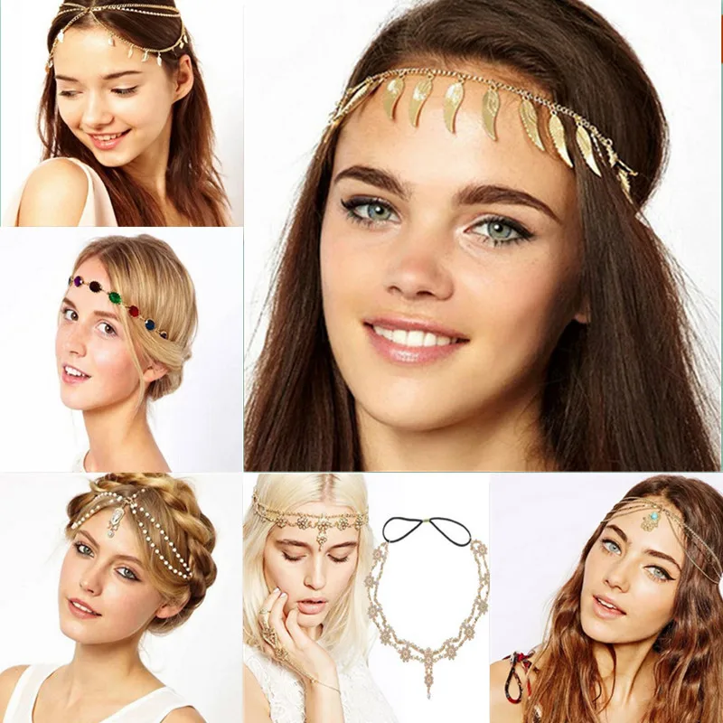 Vintage Multi Layer Metal Gold Color Head Chain Hair Jewelry Simulated Pearl Leaves Flower Bindi Accesories Boho Headband
Vintage Multi Layer Metal Gold Color Head Chain Hair Jewelry Simulated Pearl Leaves Flower Bindi Accesories Boho Headband