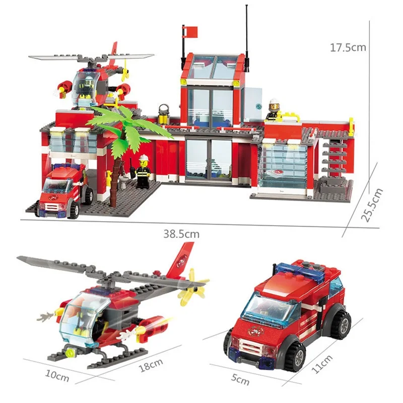compatible-with-lego-City-Fire-Station-774pcs-set-Building-Blocks-DIY-Educational-Bricks-Kids-Toys-Best (5)